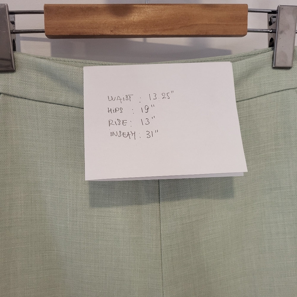Zara Green Wide-Leg Pants - Picture 14 of 14
